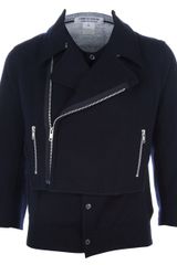 Comme Des Garçons Biker Jacket-style Cardigan
