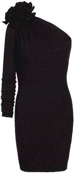 Lublu Asymmetric Wool Dress - Lyst