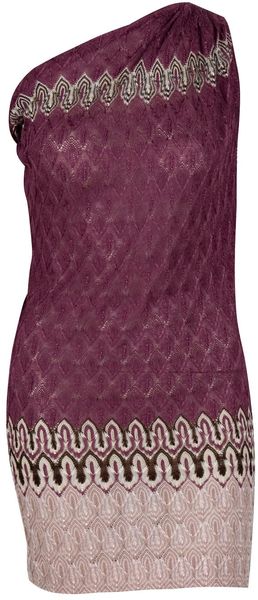 Missoni Bardana One-shoulder Mini-dress - Lyst