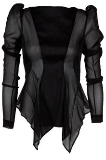 Willow Sheer Suspender Panel Top - Lyst