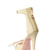Giambattista Valli 120 Deerskin Metal Ankle Cuff Sandals in White (ivory) - Lyst