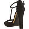 Gucci Black Suede Daisy Tstrap Sandals in Black - Lyst