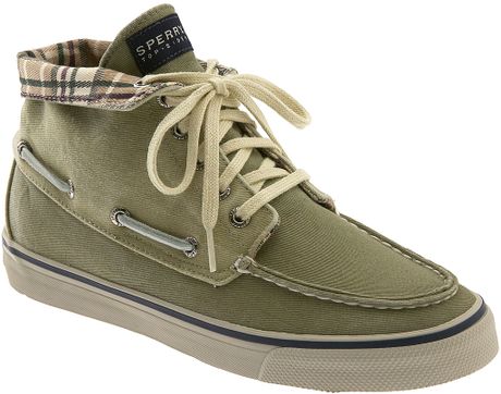 sperry high top boat shoe