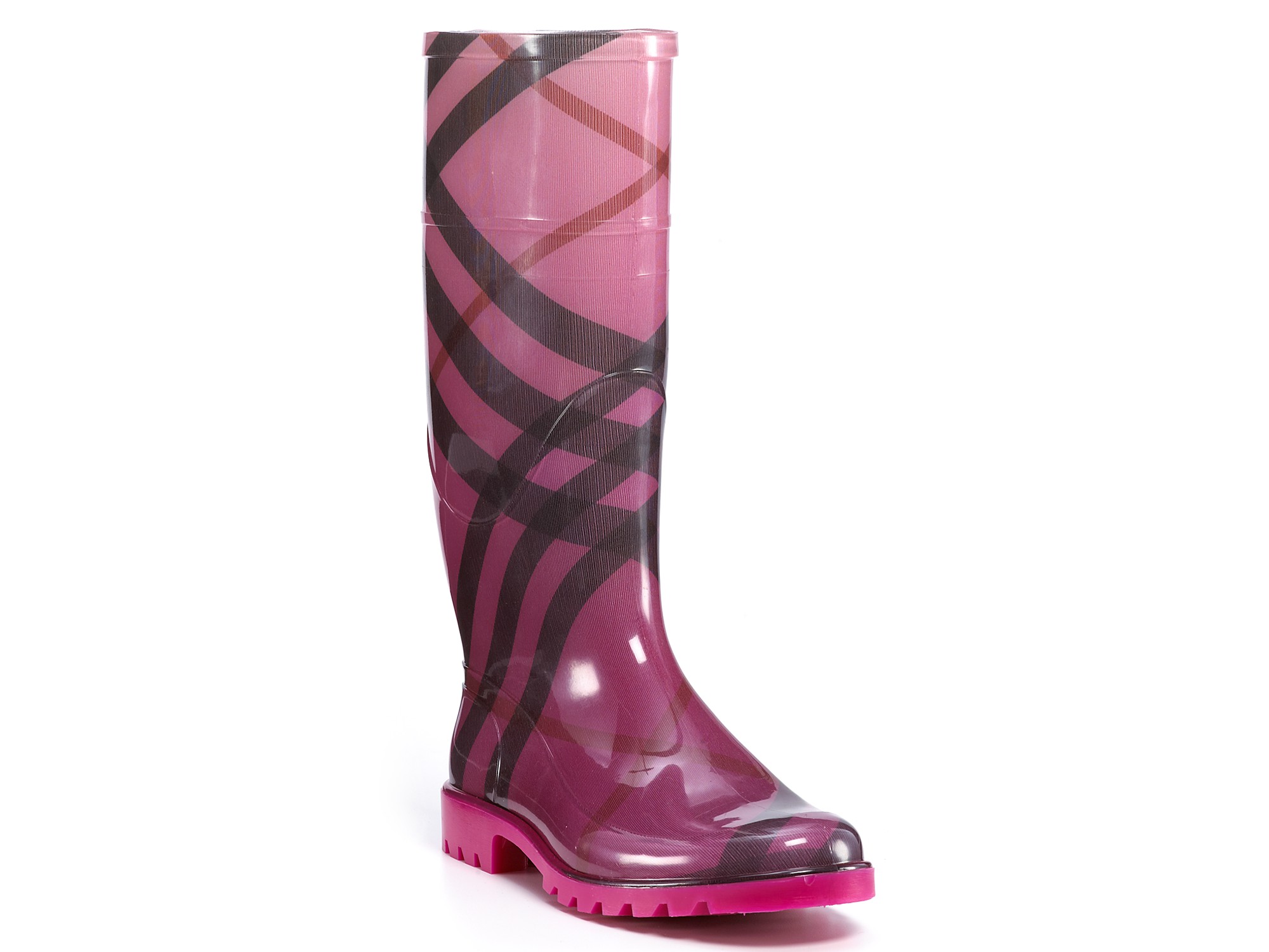 Burberry Nova Pop Degrade Rain Boots in Red (Raspberry Sorbet) Lyst