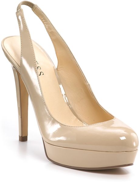 nude platform slingbacks