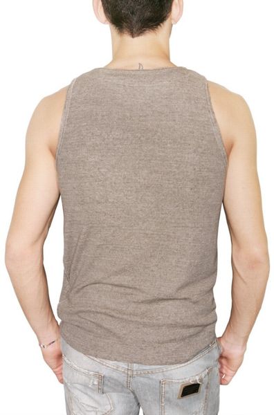 mens linen tank top