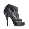 Elizabeth And James Miki Inner Sock Peeptoe Booties in Black - Lyst