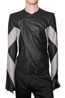 Gareth Pugh Bicolored Nappa Leather Jacket - Lyst