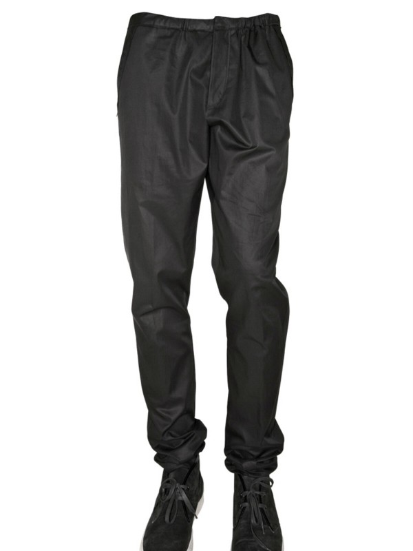 black twill joggers mens