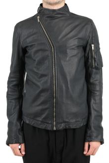 Rick Owens Bomber Leather Jacket - Lyst