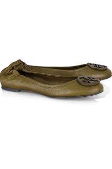Tory Burch Reva Leather Ballerina Flats - Lyst