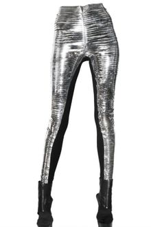Gareth Pugh Slit Metallic Pvc Trousers - Lyst