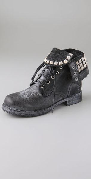 Frye Rogan Studded Combat Boots - Lyst