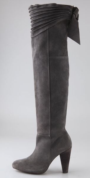 joie over the knee boots suede