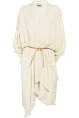 Acne Dolphin Draped Silk Wrap Dress