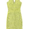 Hervé Léger Jacquard Bandage Dress in Yellow (green) - Lyst