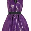 Victoria Beckham Satincrepe Bell Dress in Purple - Lyst