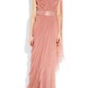 Alberta Ferretti Draped Silkchiffon Gown in Pink (rose) - Lyst