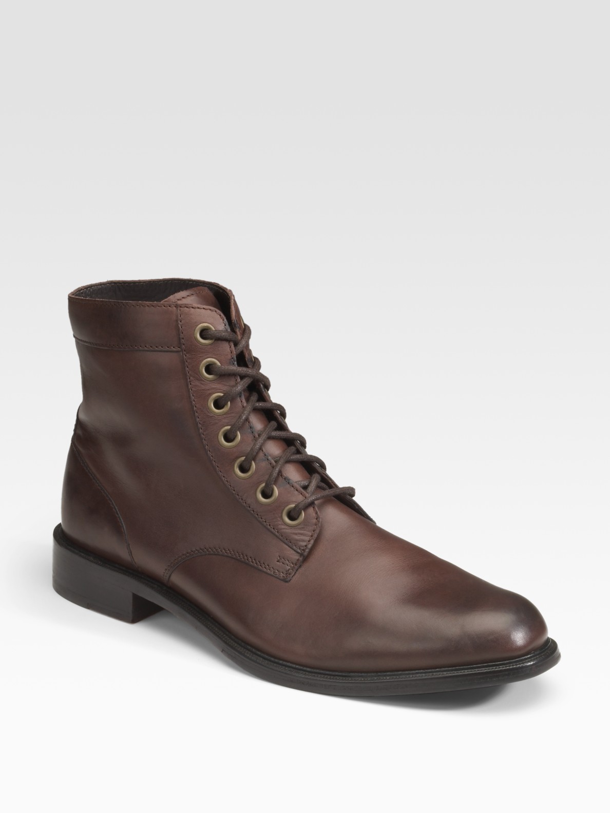 Cole Haan Hank Laceup Boots in Brown for Men Lyst