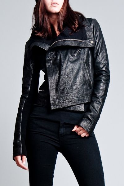 Fashion Outlet Veda  Classic Leather Jacket on Veda Max Leather Classic Jacket In Black In Black   Lyst