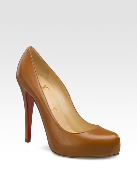 Christian Louboutin Rolando Pointtoe Pumps in Beige - Lyst