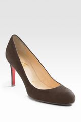 Christian Louboutin Simple 85 Suede Pumps