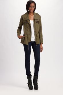 Cynthia Steffe Brushed Twill Military Jacket - Lyst