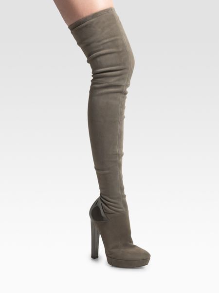 olive green thigh boots