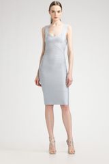 Hervé Léger Crisscross-front Bandage Dress
