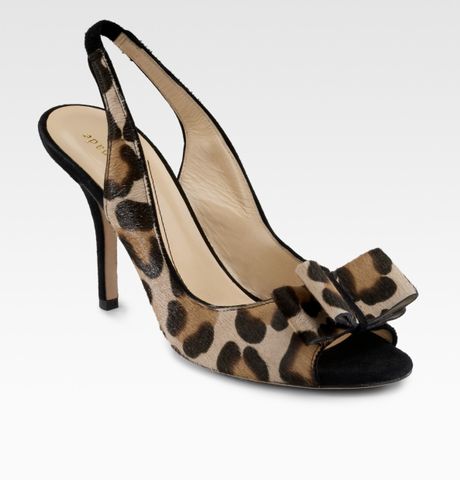 leopard print sling backs