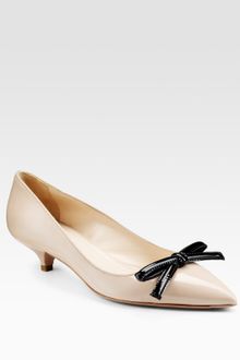 Prada Patent Leather Point-toe Pumps - Lyst