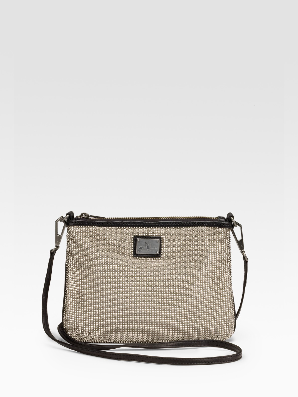 rebecca minkoff silver clutch