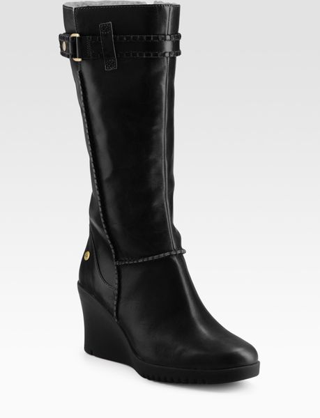 ugg shearling lined leather boots