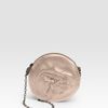Valentino Petale Chain Strap Leather Mini Bag in Silver (BLUSH) - Lyst