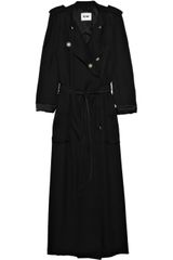 Acne Friend Silk-chiffon Trench Coat