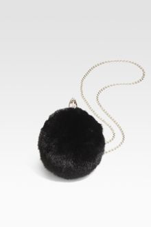 Christian Louboutin Eden Vision Fur Ball Clutch - Lyst