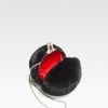 Christian Louboutin Eden Vision Fur Ball Clutch in Black - Lyst