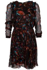 Erdem Marlene Ruffle Front Dress
