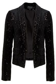 Snow From St Barth Sequined Cropped Jacket - Lyst