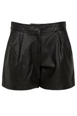 Tibi Leather Shorts