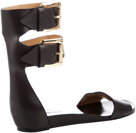 Michael Kors Gladiator Style Sandal in Black | Lyst