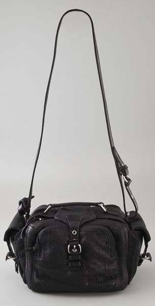 black mini camera bag