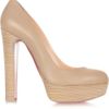 Christian Louboutin Bibi 140 Leather Pumps in Beige (nude) - Lyst