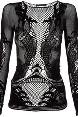 Alexander McQueen Koi Carp Lace Top