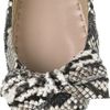 Miu Miu Bowembellished Python Ballerina Flats in Gray - Lyst