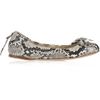 Miu Miu Bowembellished Python Ballerina Flats in Gray - Lyst