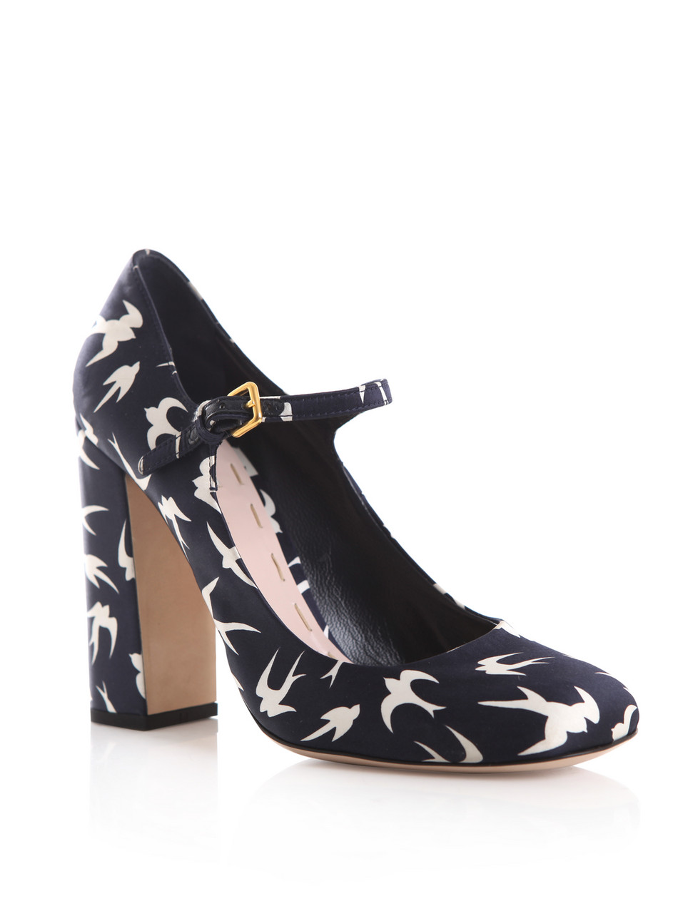 miu miu blue pumps
