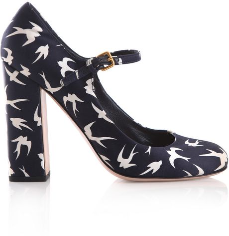 miu miu blue pumps