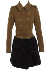 Burberry Prorsum Two-tone Military Coat