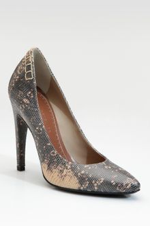 Proenza Schouler Lizard-embossed Leather Pumps - Lyst